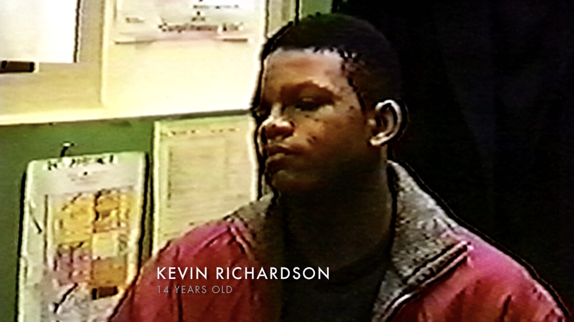 A screenshot from Kevin Richarsdon's interrogation video. 