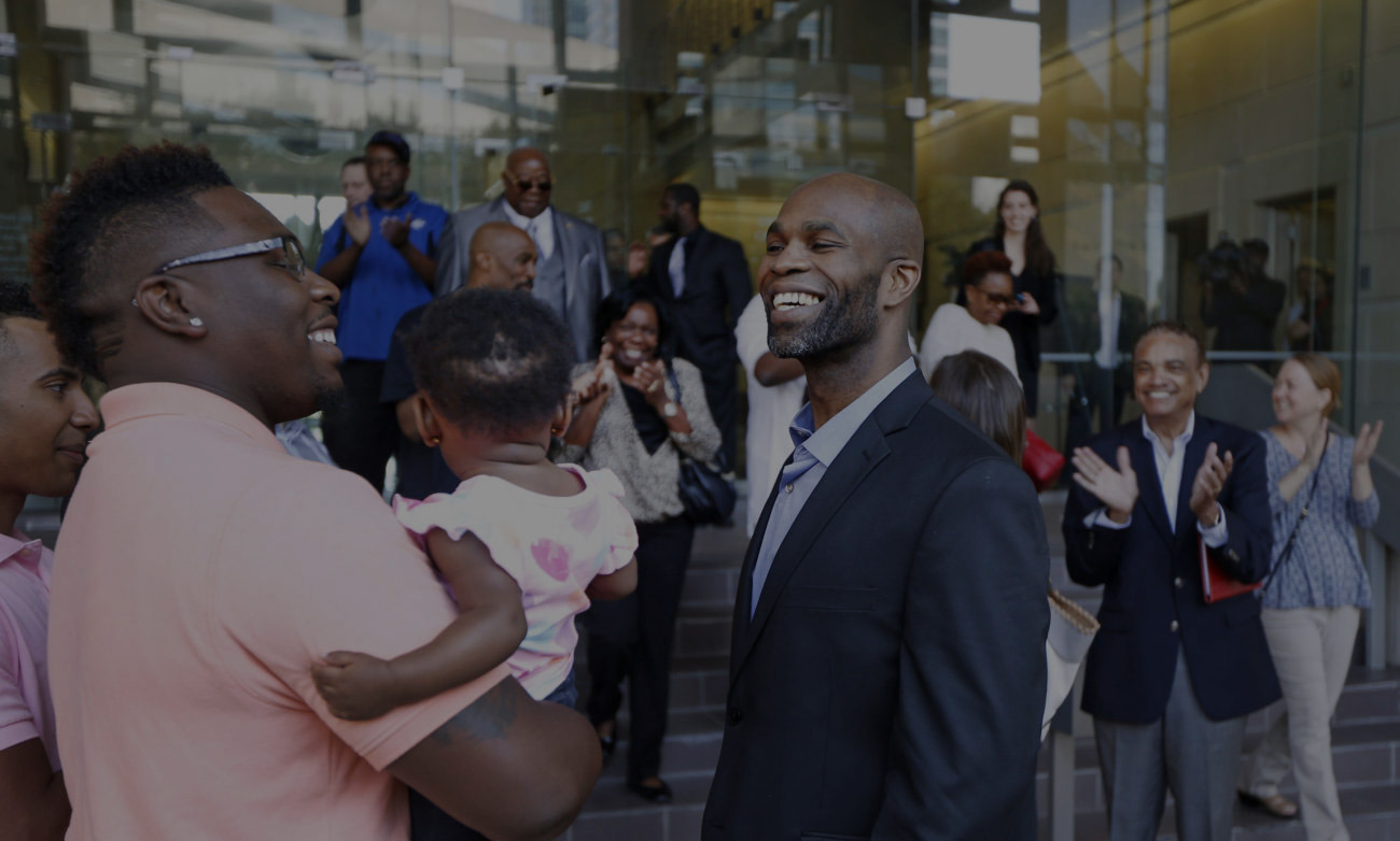 John Nolley, the man behind bars for close to 19 years for the murder of a Bedford, Texas woman was released on Tuesday May 17, 2016 with help from The Innocence Project, after serious concerns were raised about his trial and conviction. (Photo by Ron Jenkins)