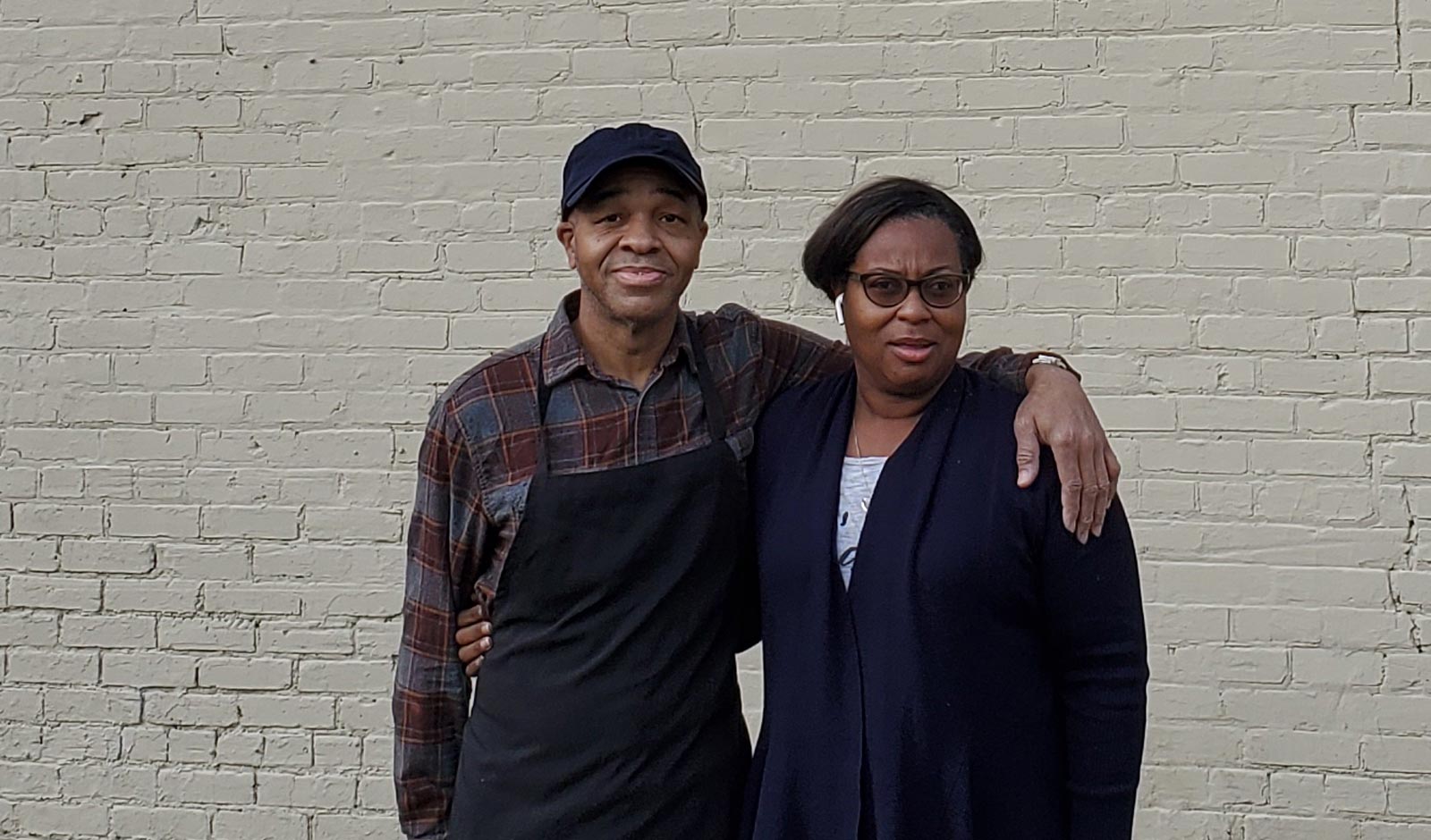 Eddie Lee Howard and Mississippi Innocence Project social worker Lela  Donelson. 