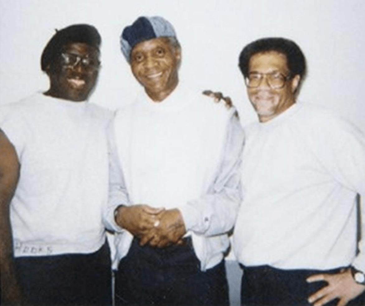 Herman Wallace, Robert King, and Albert Woodfox in Angola prison. Image courtesy of Albert Woodfox. 