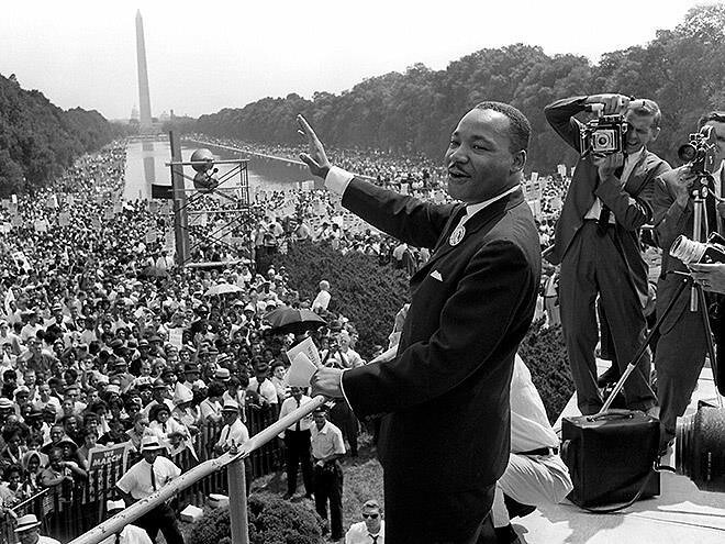 Dr. Martin Luther King, Jr. delivering his timeless 