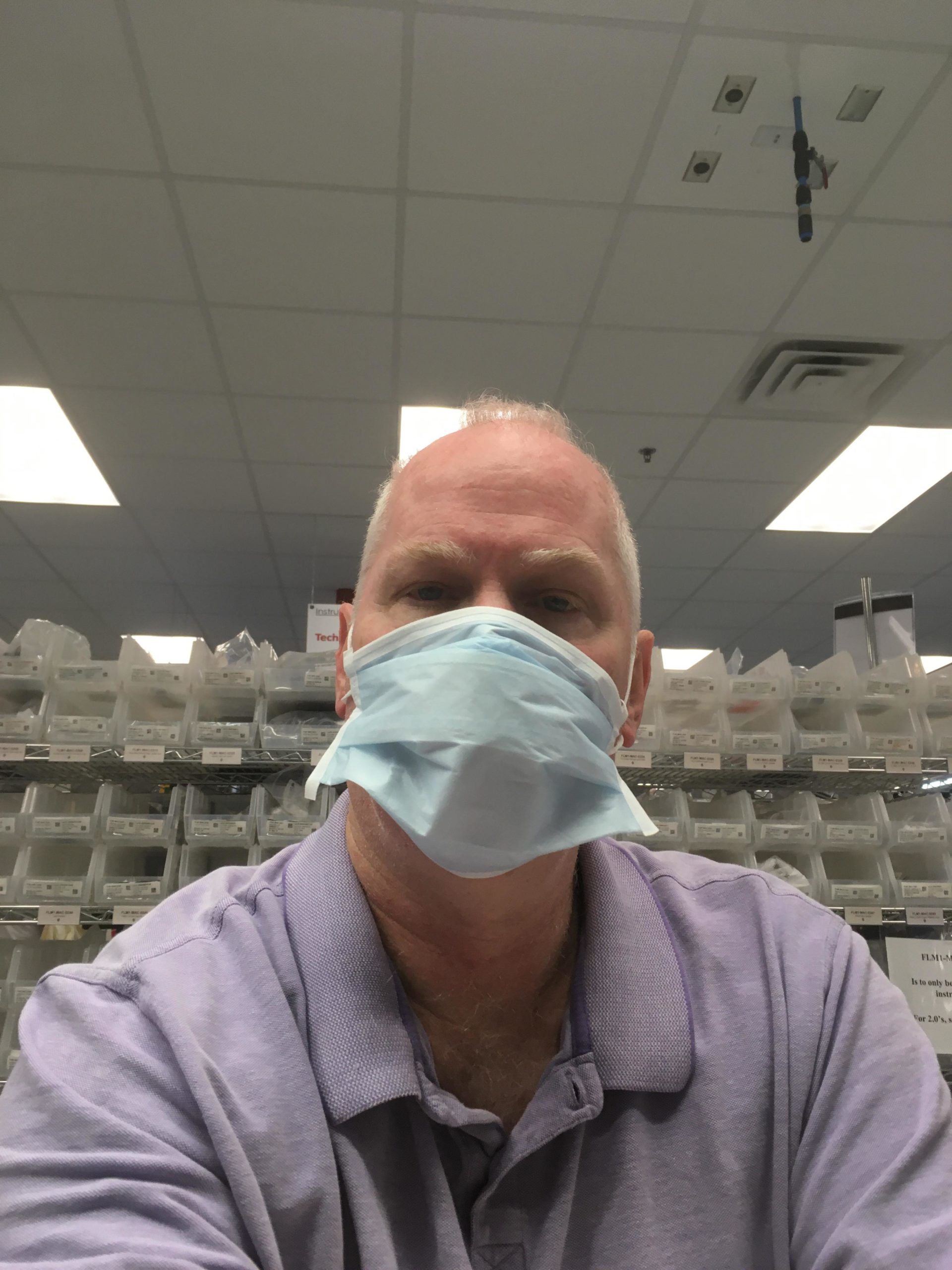 Brandon Moon at his job at BioFire Diagnostics in Utah. Photo courtesy of Brandon Moon. 