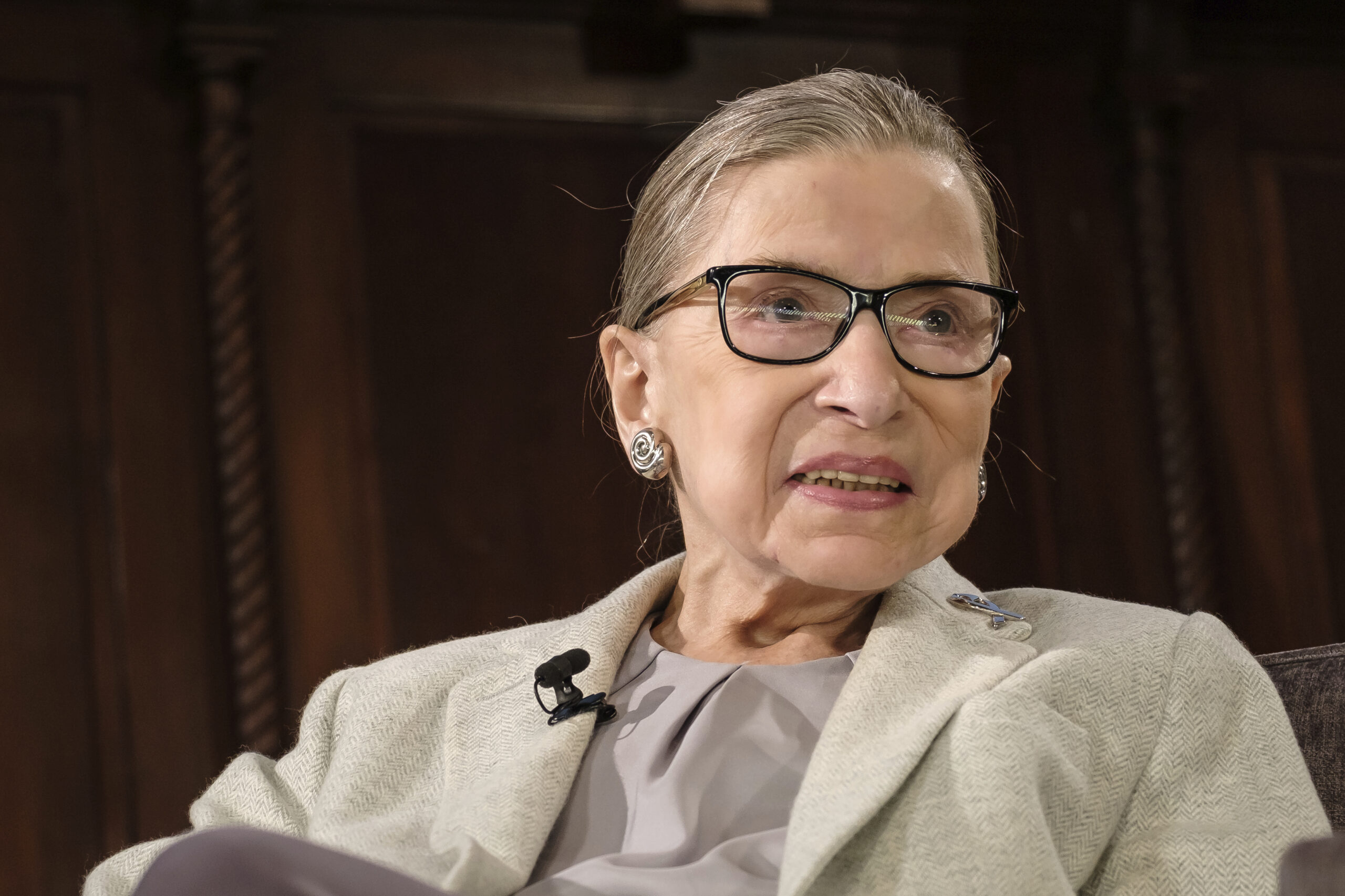 U.S. Supreme Court Associate Justice Ruth Bader Ginsburg in New York, NY, USA on December 15, 2018. (Photo by Albin Lohr-Jones/Sipa USA)(Sipa via AP Images)