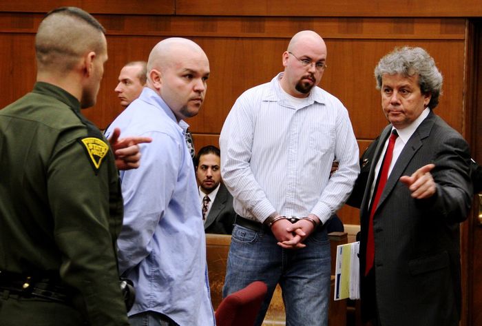 Nathan and Philip Barnett in court in 2011. Photo by The Herald-Dispatch. 