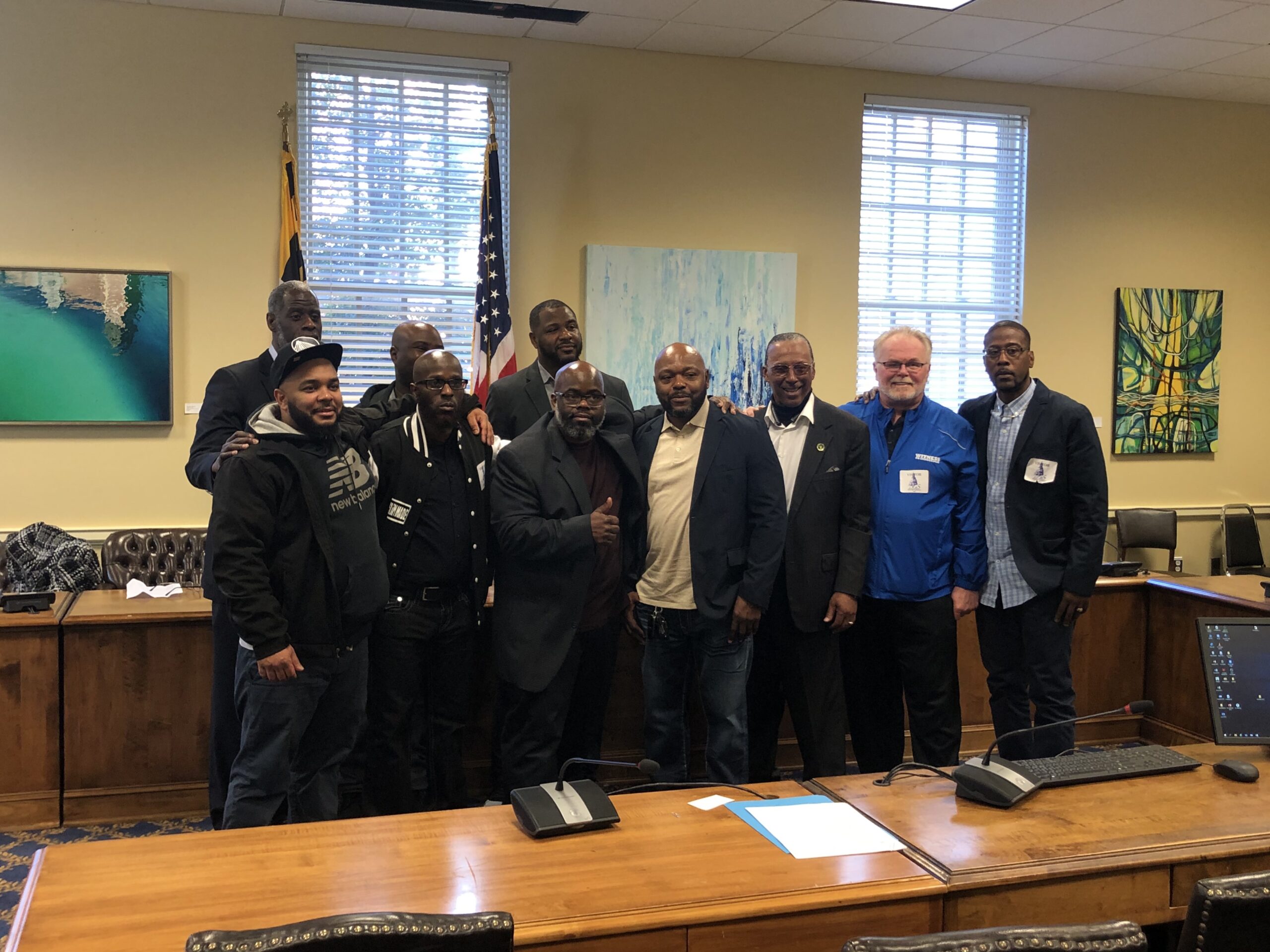 Exonerees in Maryland gathered together at the state capitol on Lobby day to tell their stories in January 2020.
