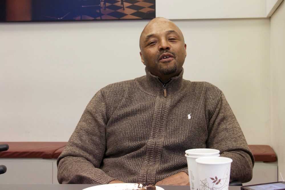 Leroy Harris at The Innocence Project office in November 2017. 