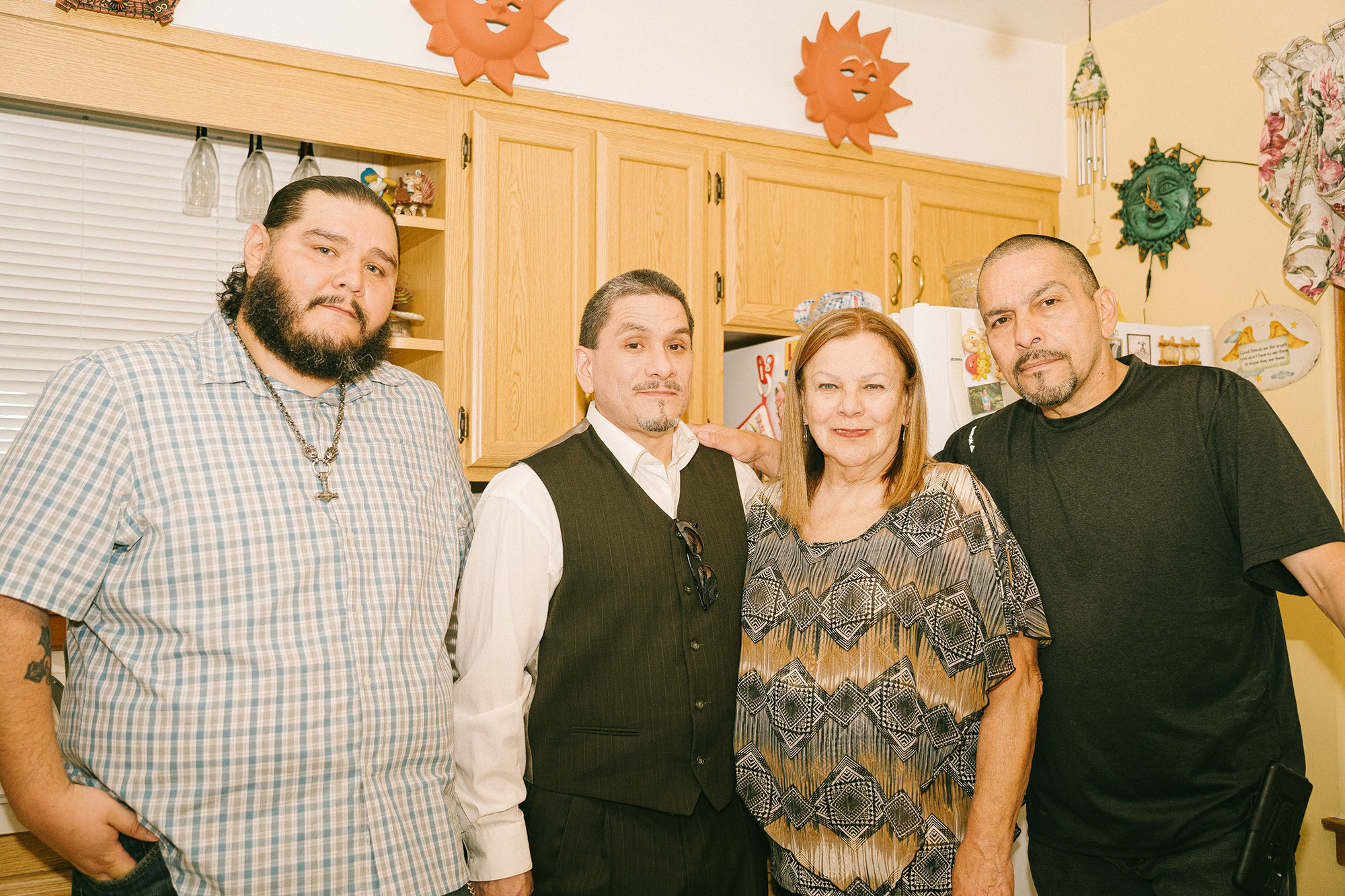 John Galvan at home with his family before his exoneration hearing on July 21, 2022, in Illinois. (Image: Ray Abercrombie/Innocence Project)
