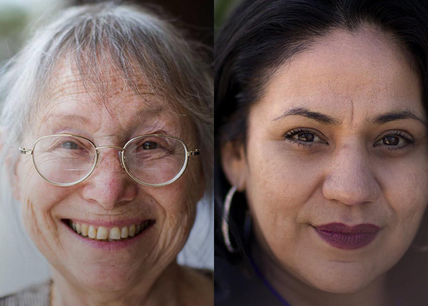 Exonerees Sunny Jacobs and Cassandra Rivera featured in Innocence Project's 2018 Women's History Month campaign: Bearing the Burden of Love. Photo by Erin G. Wesley. 