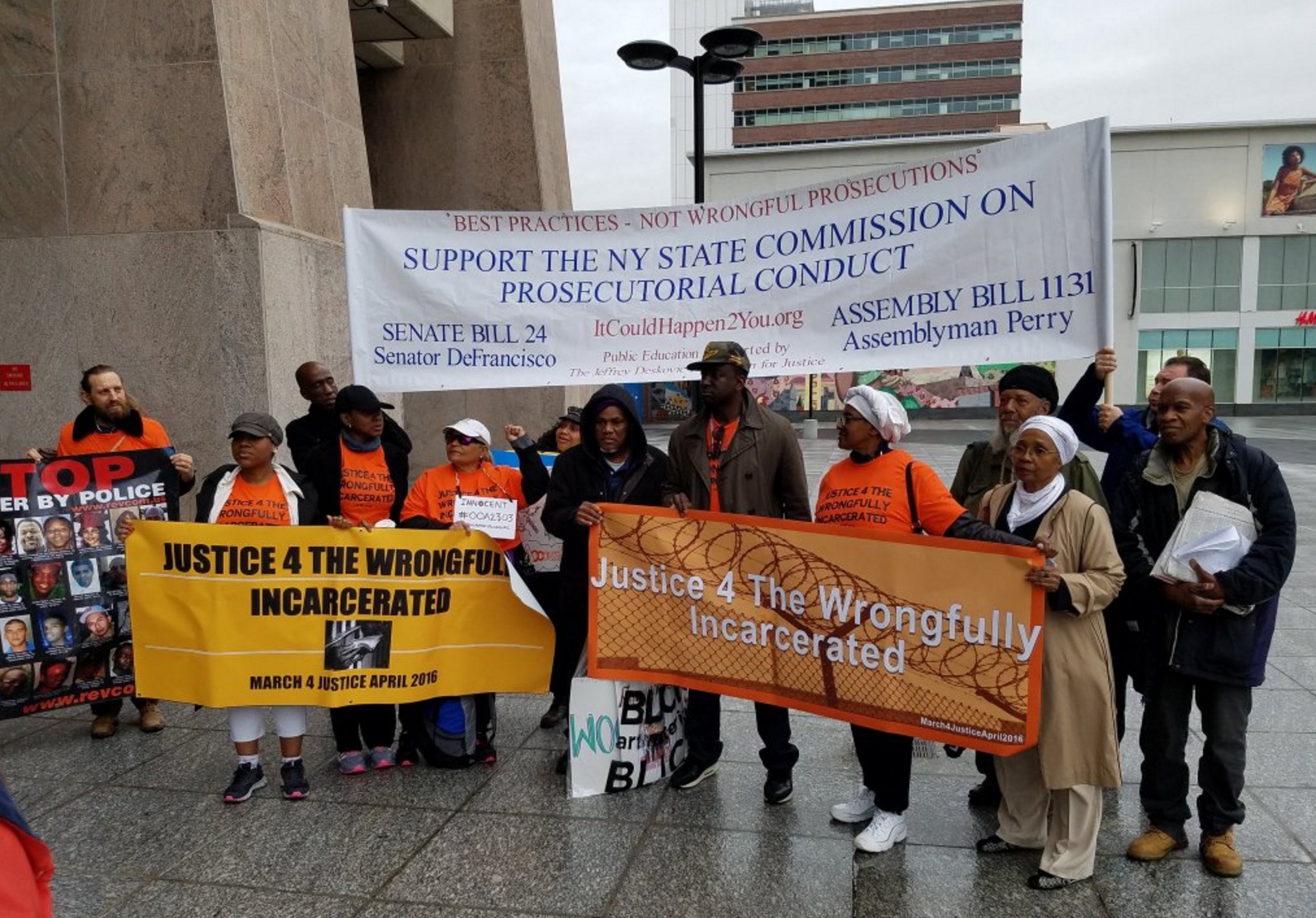 Justice 4 Wrongfully Incarcerated march to Albany began in Harlem, New York on May 8, 2016 (Photo by Maddy DeLone). 