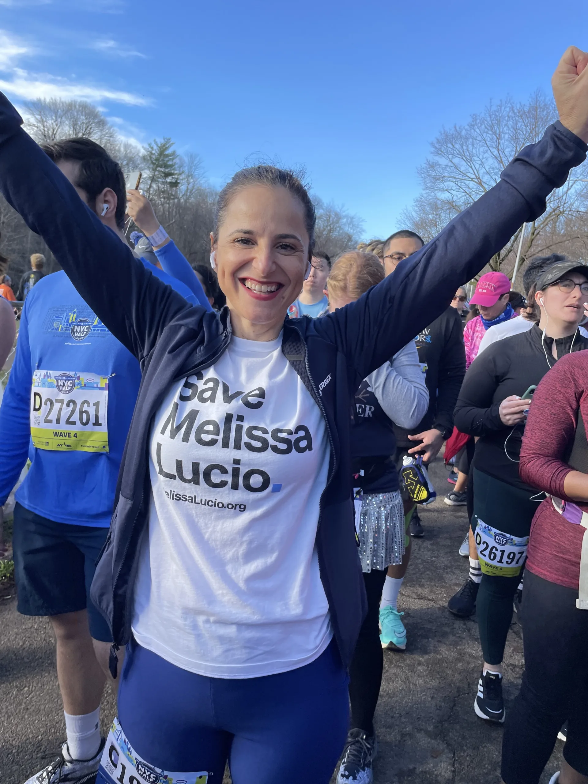 Vanessa Potkin running the 2022 NYC Half Marathon. (Image courtesy of Vanessa Potkin)