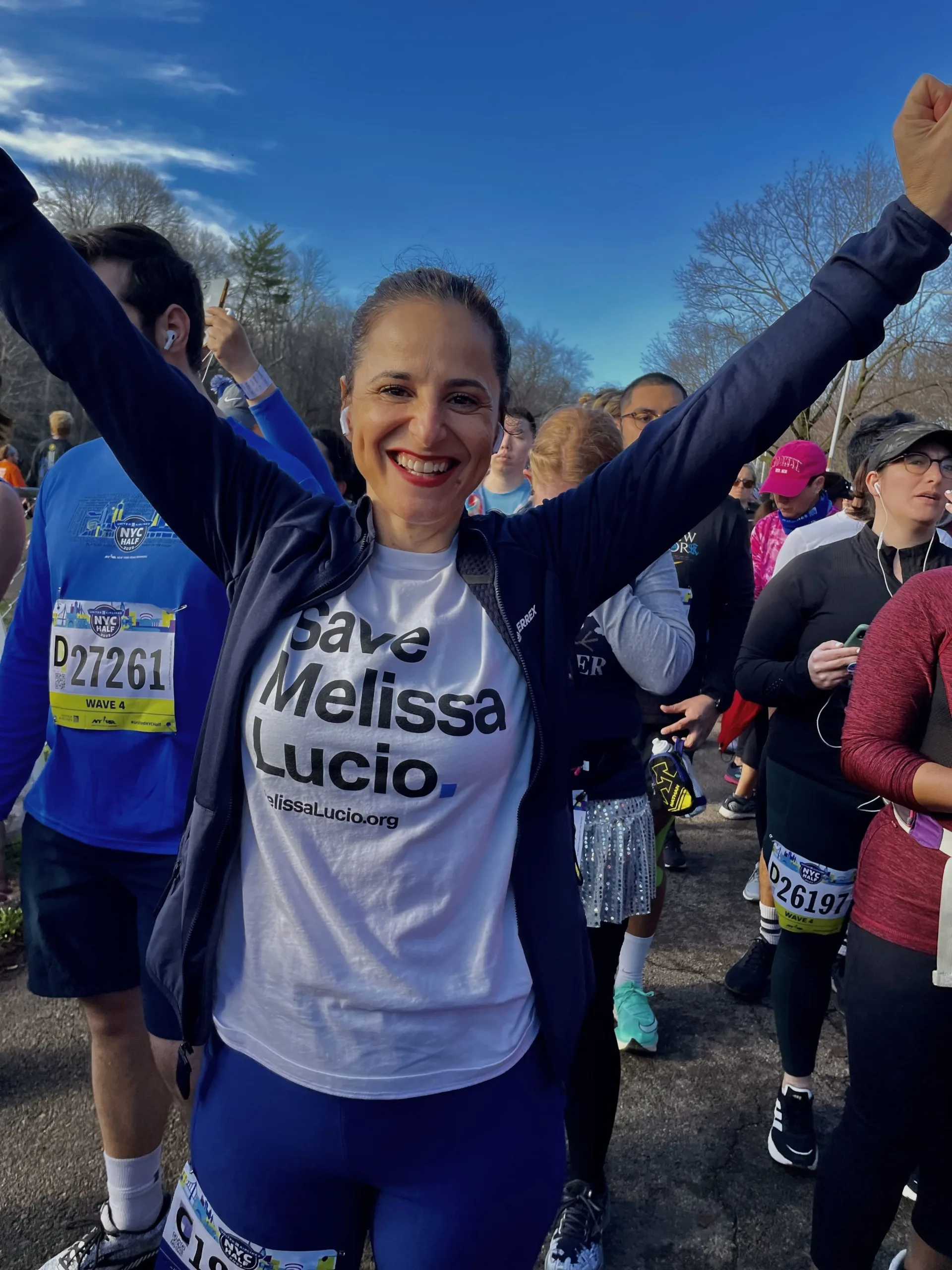 Vanessa Potkin running the 2022 NYC Half Marathon. (Image courtesy of Vanessa Potkin)