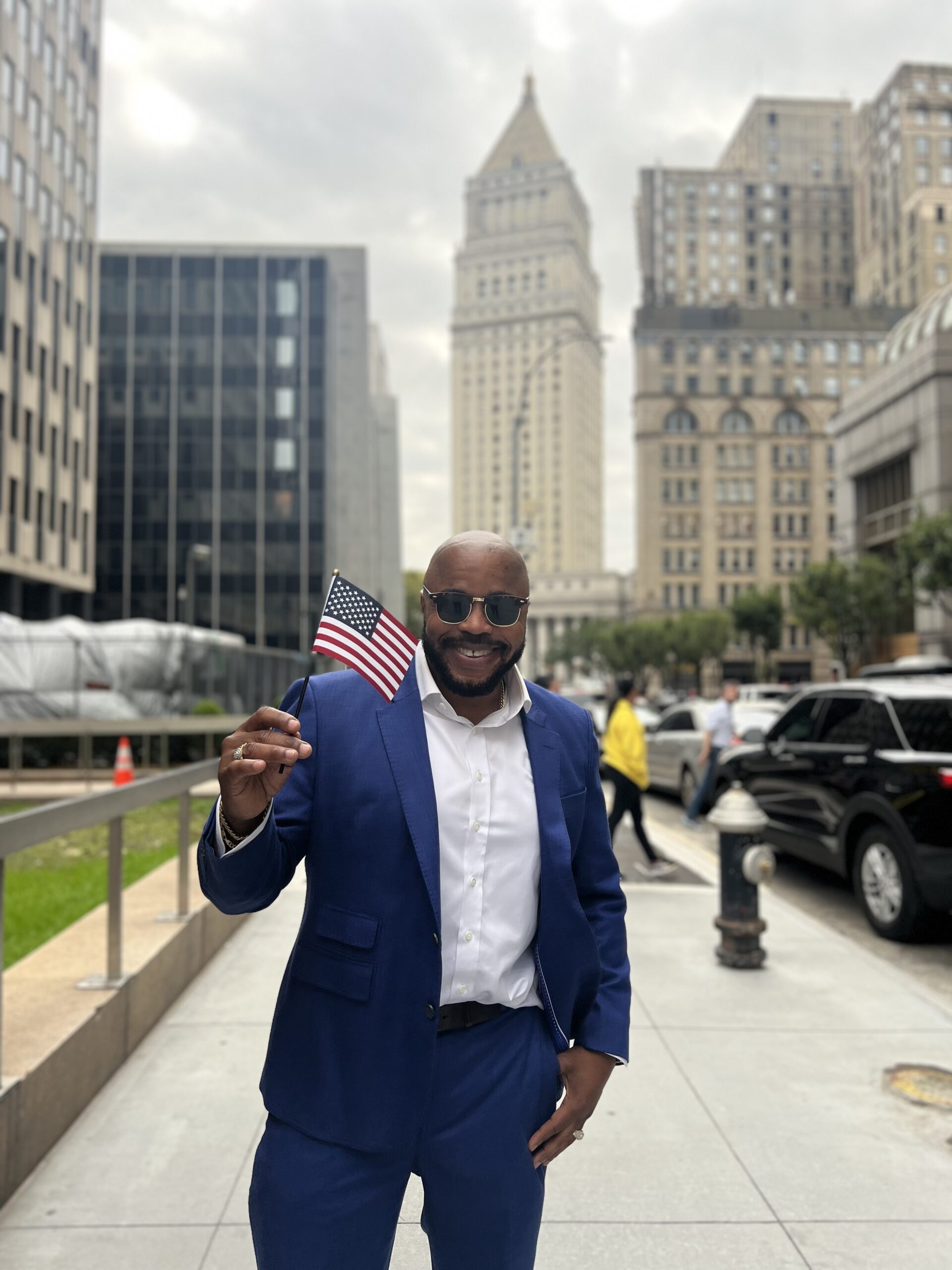 Norberto Peets after becoming a U.S. citizen on Oct. 7, 2024. (Photo: Alicia Maule/Innocence Project)