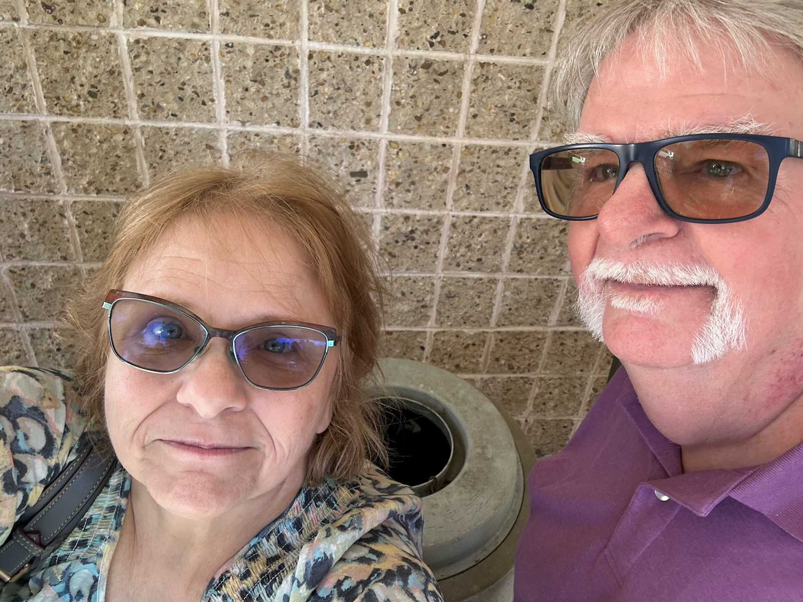 Marvin Grimm, Jr. and his sister Lisa voting early on Oct. 11, 2024. (Photo: Courtesy of Marvin Grimm)