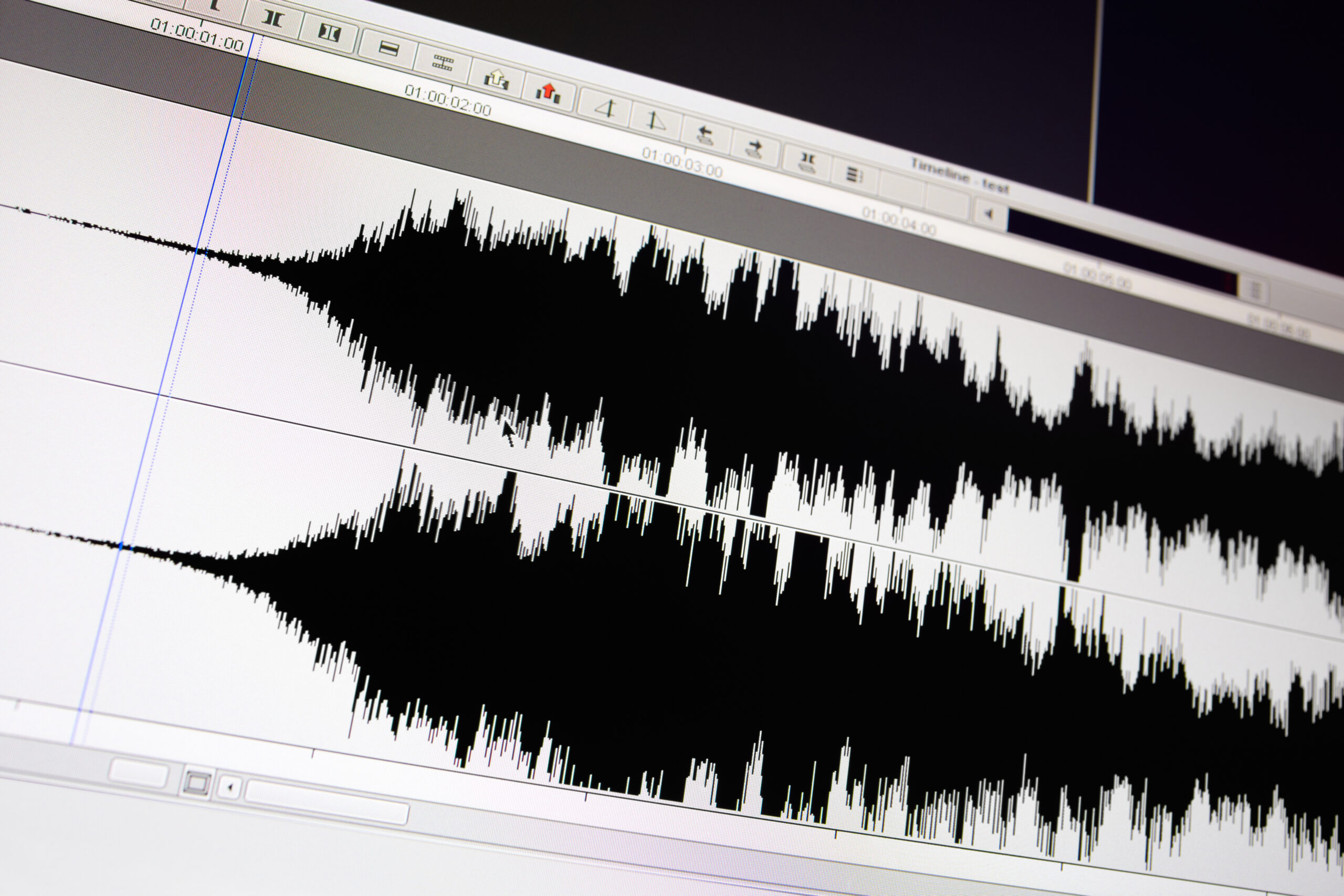 Audio Waveform Visual on Computer Screen (Image: Envato)