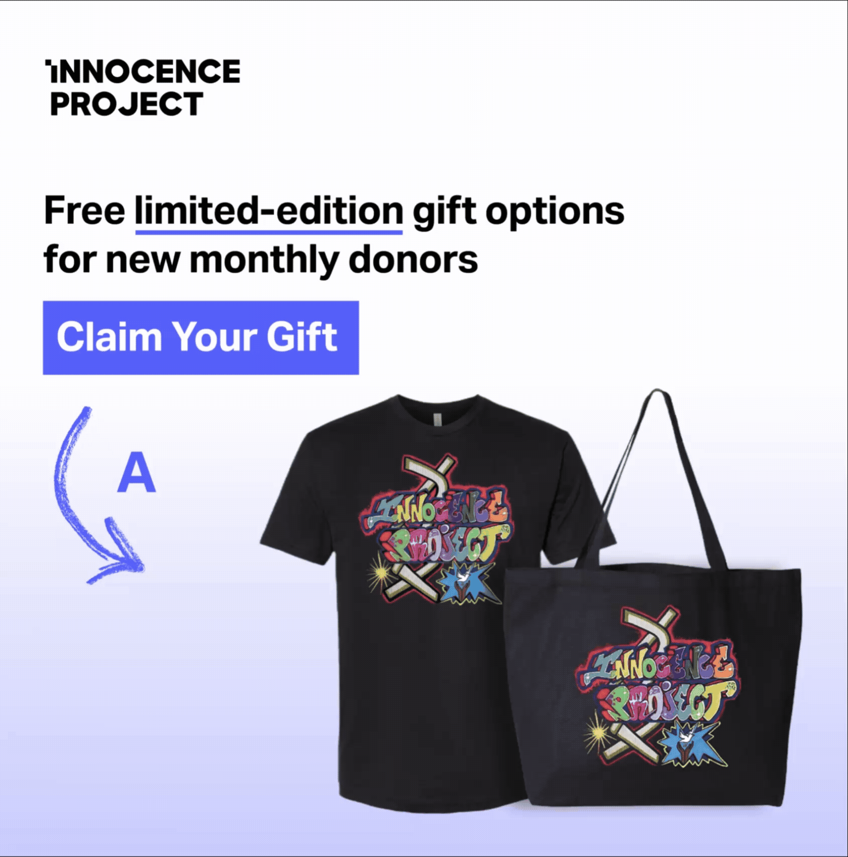 Donate monthly and select your gift.