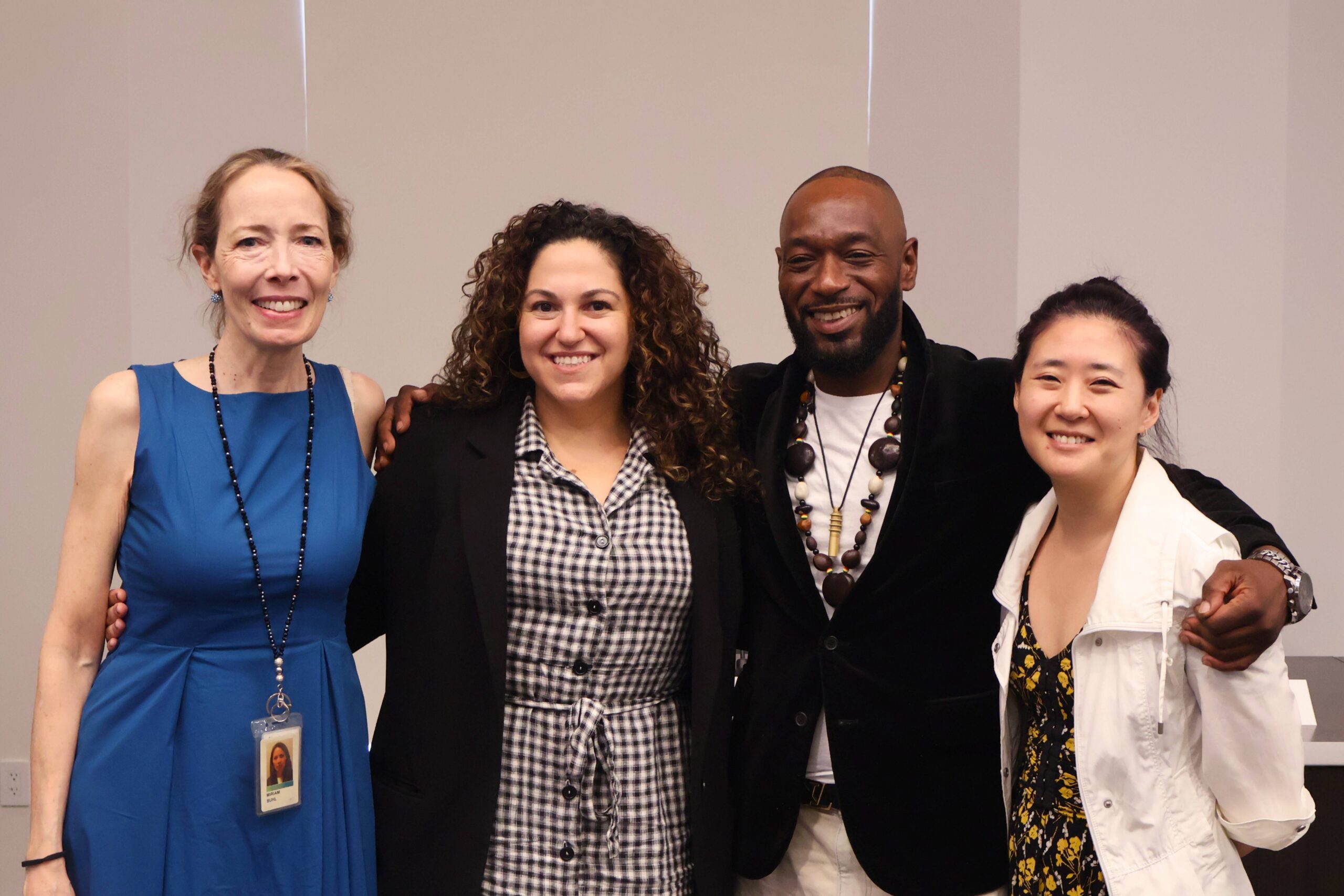 Innocence Project Attorney Lauren Gottesman and Huwe Burton (center) at Weil Gotshal & Mange during the 2026 Summer Associates Program. (Photo: Louise Liu)